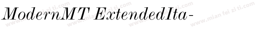 ModernMT ExtendedIta字体转换